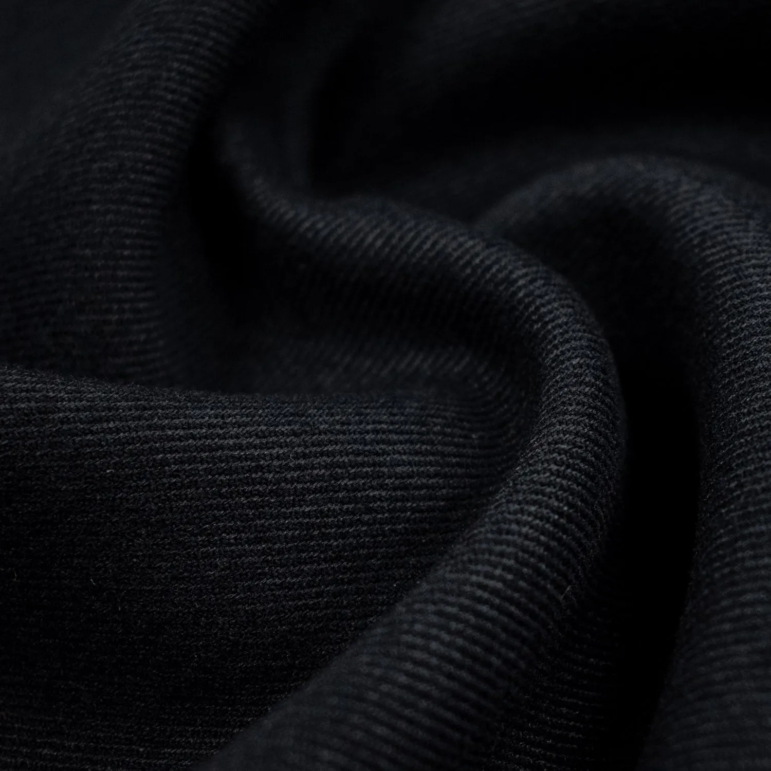 Wool Suiting Heavy Weight Design-31 Navy Black